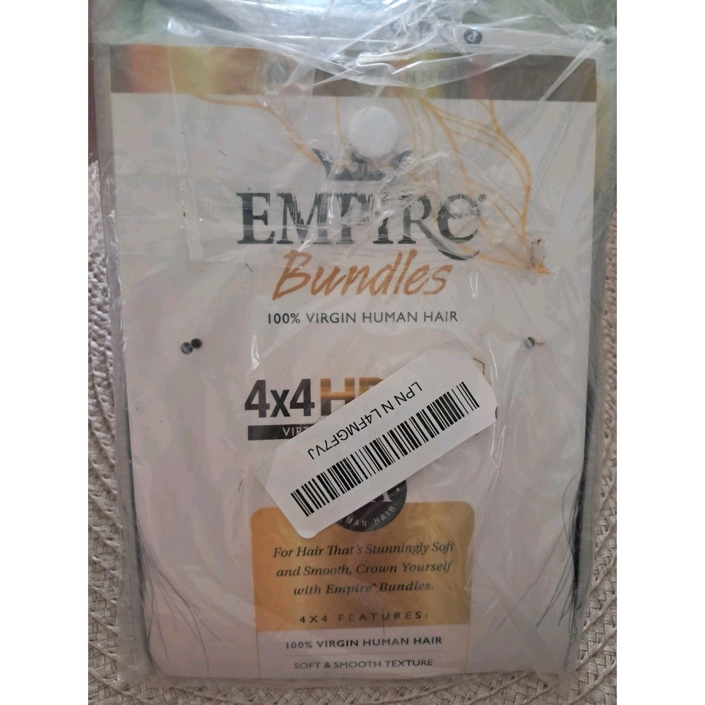 Sensationnel Empire bundle 4x4 closure - straight HD lace 10 Inches Empire Bundl